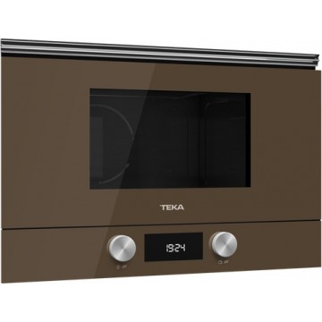 Teka ML 8220 BIS Εντοιχιζόμενος Φούρνος Μικροκυμάτων με Grill 22lt Καφέ